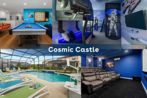 Cosmic Villa with Space Theme BR, Theater & Game Loft